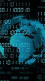 Animation of binary coding data processing over globe. Global artificial intelligence, connections, computing and data processing concept digitally generated video. - Powered by Shutterstock - Get 15% off with code: PIKWIZARD15