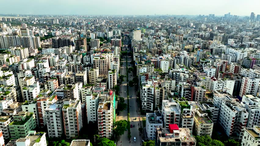 City Skyline Over Basundhara Elegant Urban Landscape Dhaka Bangladesh