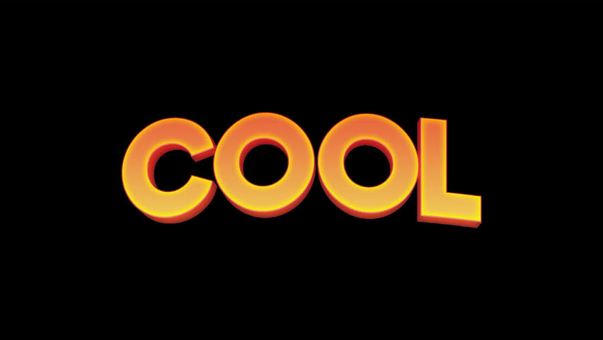 3D cool bouncing text animation video