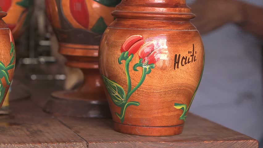 Cap-Haïtien, Haiti - February 22 2019 - queen conch in a voodoo and ceremonial items shop