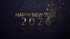 New year 2026, beautiful background, new year celebration. Animated text that says Happy New Year 2026. 3D Illustration. 3D Illustration - Powered by Shutterstock - Get 15% off with code: PIKWIZARD15