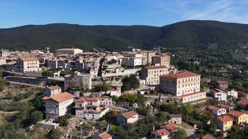 Lugnano in Teverina (Terni, Umbria, Italy), a quaint medieval village.
Aerial view of Lugnano.