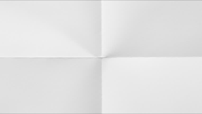White Textured Paper Unfold Transition Animation: Clean, Minimalist Background, Fold Effect Reveal, Looping Motion Graphic Element