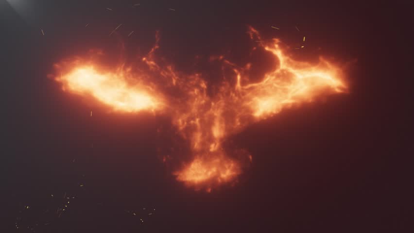 hawk fire bird animation template. Logo Intro Animation Flame