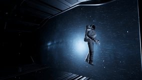 Astronaut floating outside a spacecraft in outer space, showcasing zero gravity, space exploration, and the vast cosmos in stunning HD. - Powered by Shutterstock - Get 15% off with code: PIKWIZARD15