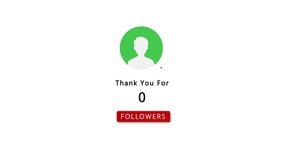 Social Media Thank You For 26317 Followers With Profile Icon And Red Button appreciation celebration - Powered by Shutterstock - Get 15% off with code: PIKWIZARD15