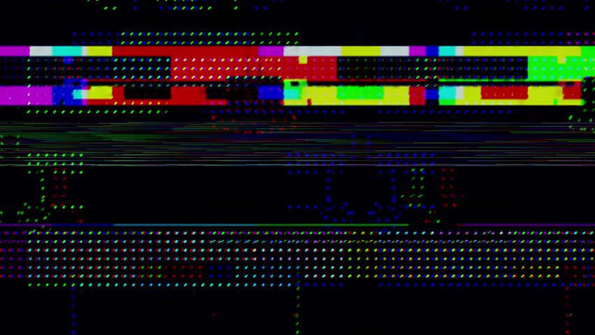 glitch effect with RGB overlay 4k.