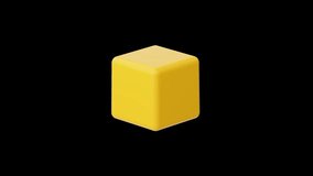 3d Cube Icon Rotating on Transparent Background - Powered by Shutterstock - Get 15% off with code: PIKWIZARD15