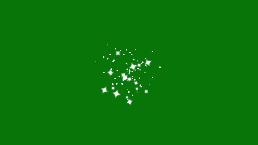 4k Cartoon smoke bubble explosion, twinkling cartoon stars and glitter FX, flat smoke bursts, comic manga flashes, shiny glowing stars and sparkle pop-up animations on green screen background.