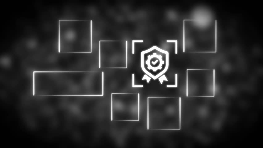 Business success strategy icons animation global network gears quality assurance team growth checklist and analytics digital concept - Powered by Shutterstock - Get 15% off with code: PIKWIZARD15