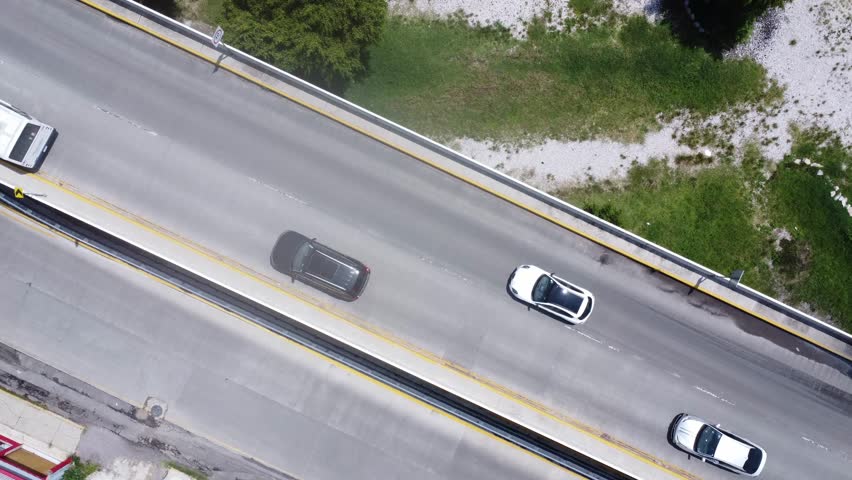 Traffic in highway puebla mexico