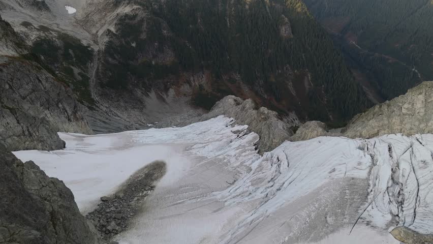 Majestic Glacial Landscape Unveiling Vast Mountain Ranges in British Columbia, Canada