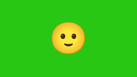 Single yellow angry emoji isolated against a vibrant green background. - Powered by Shutterstock - Get 15% off with code: PIKWIZARD15