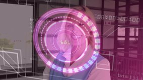 Nurse reacting to footsteps while doctor entering and pointing at medical hologram reviewing data. Medical, collaboration, technology, innovation, healthcare, clinical, futurism - Powered by Shutterstock - Get 15% off with code: PIKWIZARD15