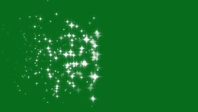White glitter sparkle trail, shimmering particles transition, fairy dust motion, glowing stars animation, twinkling sparkle light, magic dust burst, 4k seamless loop green background - Powered by Shutterstock - Get 15% off with code: PIKWIZARD15