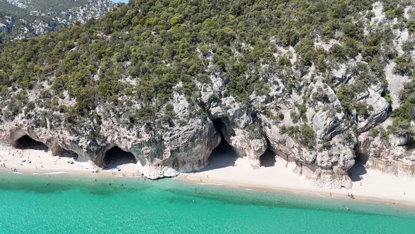 Cala Luna bay with blue water