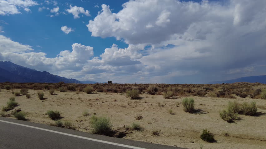 Mt Whitney Portal Road Driving Plate Descend 16 MultiCam Three Quarter L Driving Plate Sierra Nevada Mts California USA