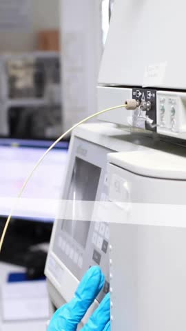 Animation of chemical formula over caucasian female scientist in lab. Global science, computing and digital interface concept digitally generated video.