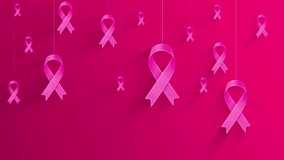 The iconic pink ribbon symbolizing breast cancer awareness, support for patients and survivors, and the global fight against this prevalent form of cancer.

 - Powered by Shutterstock - Get 15% off with code: PIKWIZARD15