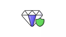 Safety shield with diamond, well designed video of diamond protection - Powered by Shutterstock - Get 15% off with code: PIKWIZARD15