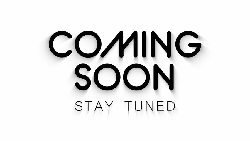 Coming Soon Animation, Minimal Clean Typography Intro with Shadow Effect