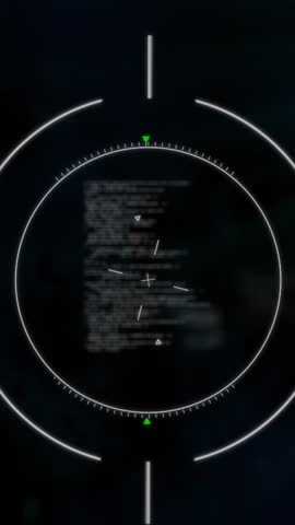 Animation of flowchart of icons and circles over computer language against black background. Digitally generated, hologram, illustration, communication, shape, coding and technology concept.