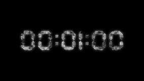 digital timer countdown glitch screen minute display suitable for technology interfaces, video effects, or time-related projects. - Powered by Shutterstock - Get 15% off with code: PIKWIZARD15