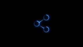 Glowing Share Icon Animation for Digital Interface	 - Powered by Shutterstock - Get 15% off with code: PIKWIZARD15