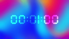 digital timer countdown colorful gradient time suitable for concepts of time management, deadlines, events, or stylish displays - Powered by Shutterstock - Get 15% off with code: PIKWIZARD15