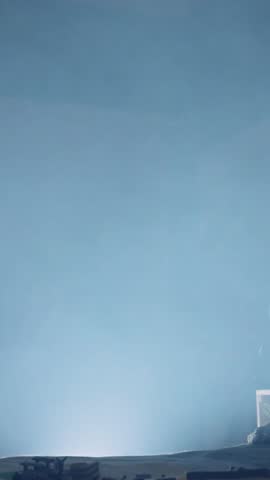 A Serene and Beautiful Landscape Beneath a Misty and Dreamy Sky Filled with Clouds