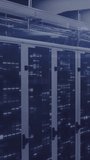 Animation of data processing and mosaic squares against computer server room. Computer interface and business data storage technology concept - Powered by Shutterstock - Get 15% off with code: PIKWIZARD15