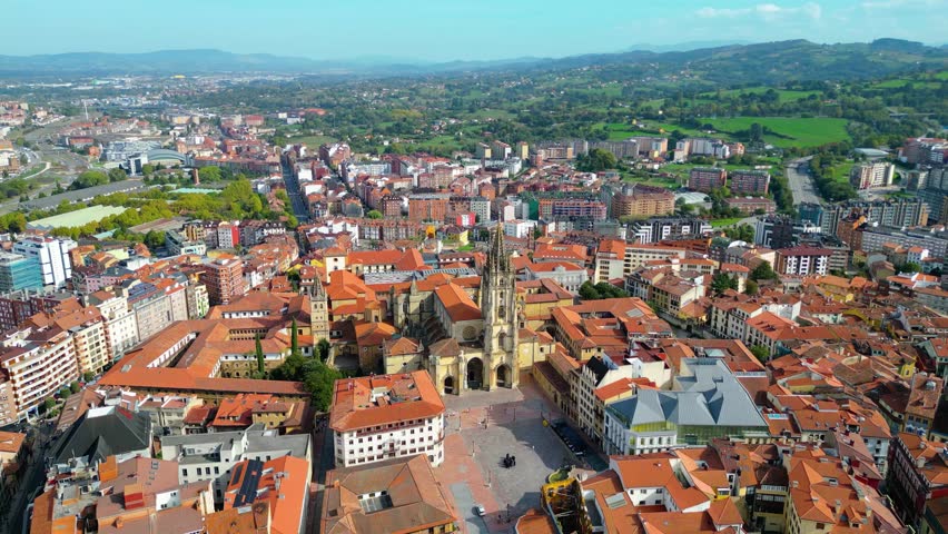 Aerial view of Oviedo