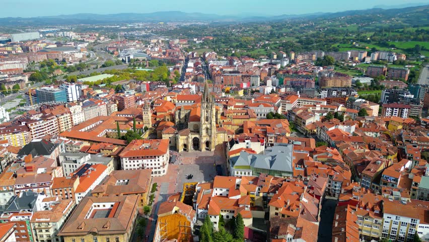 Aerial view of Oviedo