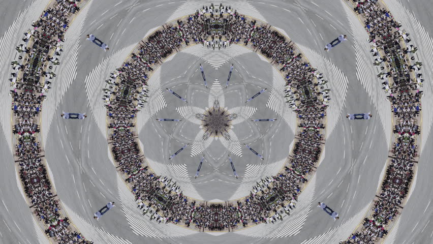 timelapse of traffic light trails made into abstract tiny planet pattern - Powered by Shutterstock - Get 15% off with code: PIKWIZARD15