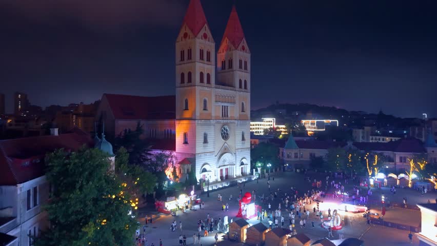 Night view of St. Michael