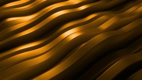 Elegant golden metallic ribbons flowing in a seamless loop, creating a futuristic, luxurious background with smooth, shiny curves and light reflections. 3d loop animation 4k - Powered by Shutterstock - Get 15% off with code: PIKWIZARD15