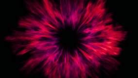 Undulating red pink particle vortex streaming into a central black hole, futuristic cosmic portal with glowing, hypnotic motion and energy effects. 3d loop animation 4k - Powered by Shutterstock - Get 15% off with code: PIKWIZARD15