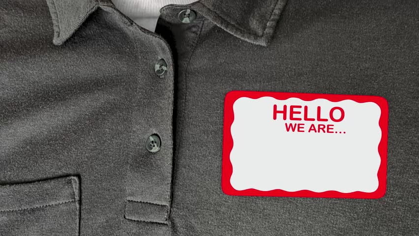 Hello We Are Faster Than Anyone Name Tag Sticker 3d Animation