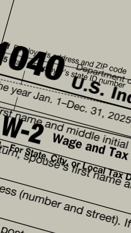 2025 IRS Income Tax Documents Vertical Video Animation
