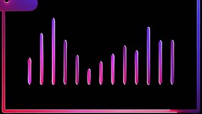 The image shows a neon-style digital illustration. It features a computer monitor outlined with glowing red and blue neon lights. - Powered by Shutterstock - Get 15% off with code: PIKWIZARD15