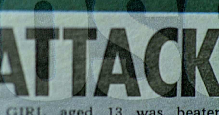 Vibrant Sequence Typographic Newspaper. Fast composite layers of bold letterforms and halftone patterns on aged newsprint, blending chromatic shifts.