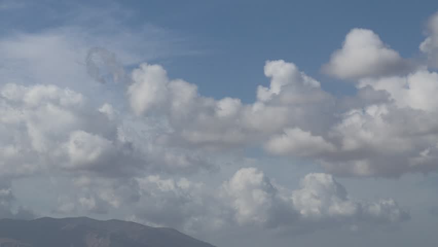 TIMELAPSE OF CLOUDS WITH MONTAINS. SPAIN. 
