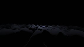 Abstract Dark Low Poly Data Landscape. A Minimalist Animation Loop of a Digital Terrain Surface. - Powered by Shutterstock - Get 15% off with code: PIKWIZARD15