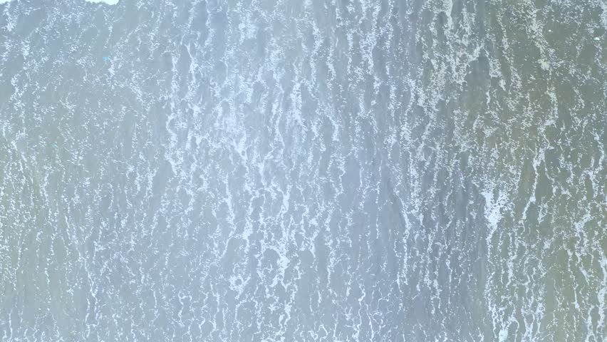 
Aerial view showing the Karachi seashore and beautiful water movement, highlighting the natural landscape and tropical seaside atmosphere.