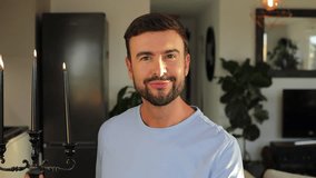 Handsome man blowing his decorative candles  - Powered by Shutterstock - Get 15% off with code: PIKWIZARD15