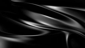 Abstract monochrome liquid metal fabric with soft reflections and smooth flowing motion. Seamless 4K loop creating elegant black and white fluid texture with glossy metallic depth - Powered by Shutterstock - Get 15% off with code: PIKWIZARD15