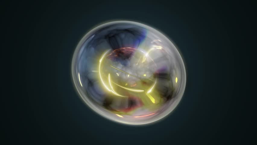 Abstract neon sphere twisting with energy trails, suspended in a surreal space
