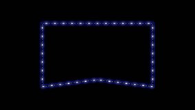 Marquee advertising neon light box for banner template with copy space for text, Marquee neon light board retro neon sign. Abstract banner or signboard - Powered by Shutterstock - Get 15% off with code: PIKWIZARD15