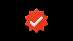 3d Verified icon Rotating on Transparent Background - Powered by Shutterstock - Get 15% off with code: PIKWIZARD15