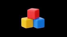 3d Cube icon Rotating on Transparent Background - Powered by Shutterstock - Get 15% off with code: PIKWIZARD15